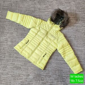 Columbia women's Prestine Powder Puffer heavyweight winter jacket yellow size M